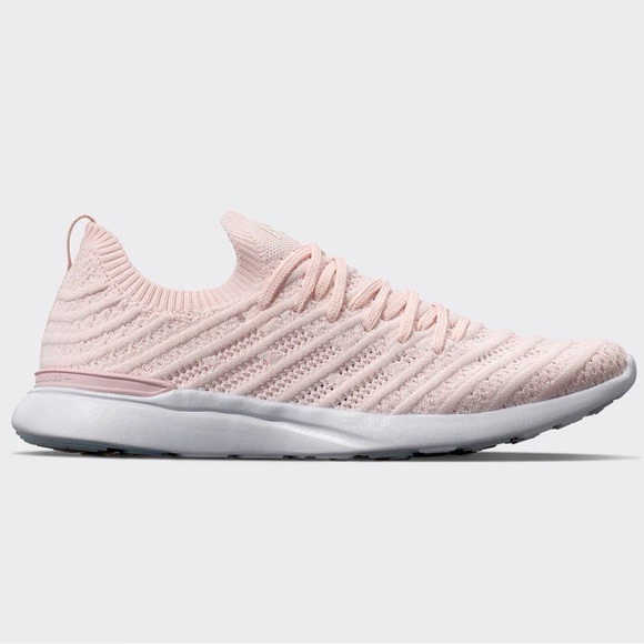 APL Shoes - APL (Athletic Propulsion Labs) Women's TechLoom Wave Sneakers Pink/White 9.5